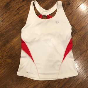 Pearl Izumi Elite Workout Top Red & White Medium